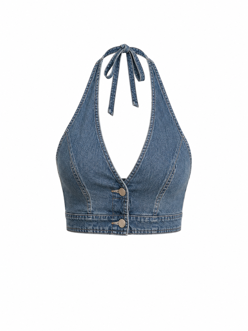 Denim Halter Top