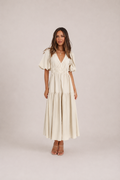 Elegant Short Sleeve Maxi Dress