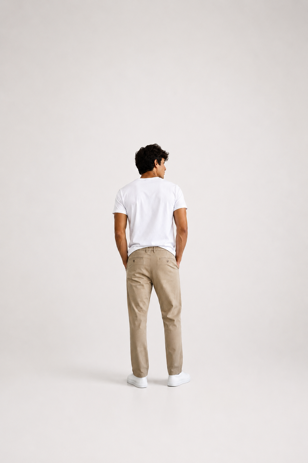 Men's Classic Beige Chino Pants